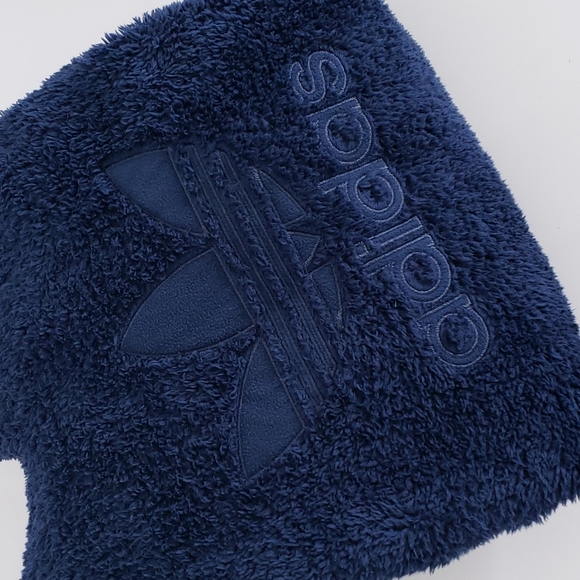 adidas Other - ADIDAS Navy Blue Sherpa Hoodie, Men's Size: Medium, $60